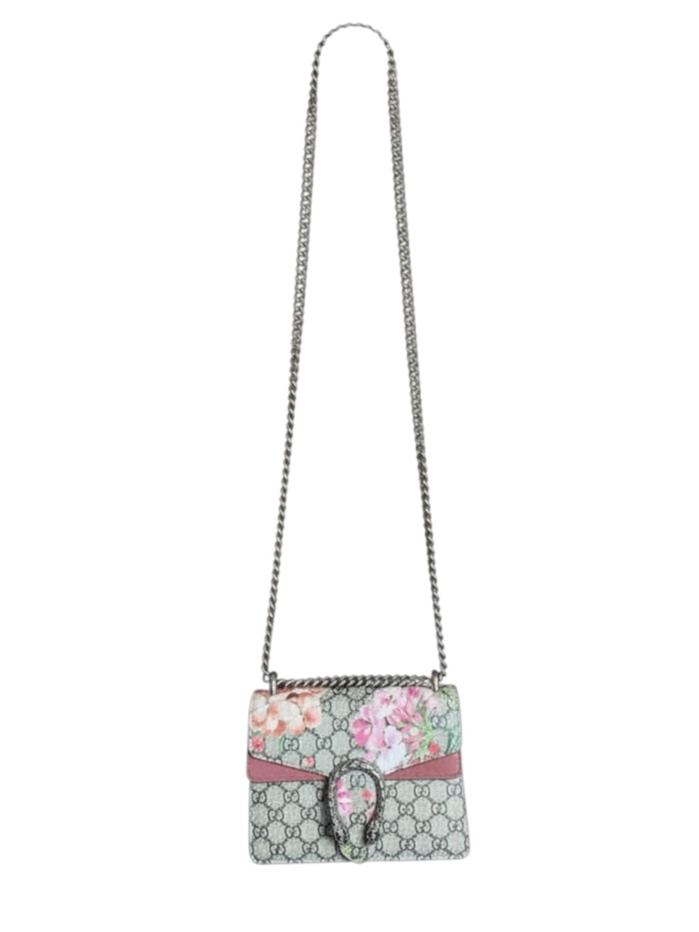 Gucci GG Supreme Crossbody Mini Blooms Dionysus Bag Limited Edition Pink Beige - Picture 6 of 16
